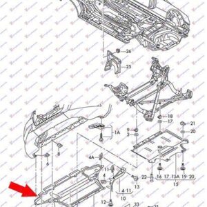 060900830 Audi A5 2007-2011 | Ποδιά Μηχανής