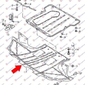 061500830 Audi 80 1991-1994 | Ποδιά Μηχανής