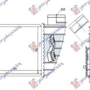 017106221 Seat Leon 1999-2005 | Ψυγείο Intercooler Δεξιό