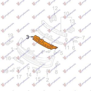 064803840 Nissan Tiida 2007-2013 | Τραβέρσα Προφυλακτήρα Εμπρός