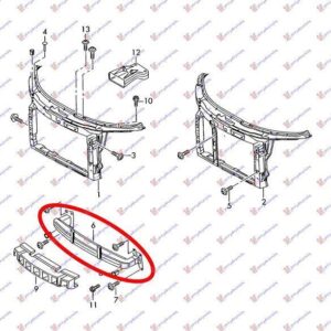 066603840 Skoda Fabia 2007-2010 | Τραβέρσα Προφυλακτήρα Εμπρός