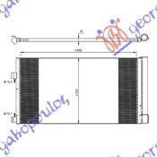 067906400 Renault Laguna 2007-2015 | Ψυγείο A/C Βενζίνη/Πετρέλαιο