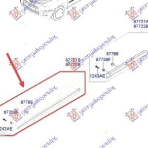 371006541 Hyundai i10 2010-2013 | Φάσα Πόρτας Εμπρός Δεξιά