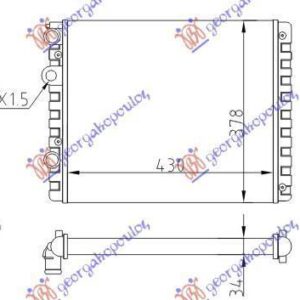 017206300 VW Polo 1999-2001 | Ψυγείο Νερού Βενζίνη/Πετρέλαιο