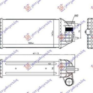 071706240 Citroen C4 Picasso 2007-2014 | Ψυγείο Intercooler