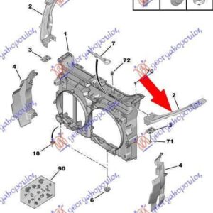 836200472 Toyota Proace 2013-2016 | Φανοστάτης Εμπρός Αριστερός