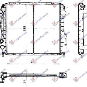 010706325 Renault Clio 1996-1998 | Ψυγείο Νερού