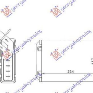 010706500 Renault Clio 1996-1998 | Ψυγείο Καλοριφέρ