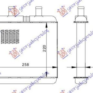 074306500 Iveco Daily 2000-2007 | Ψυγείο Καλοριφέρ