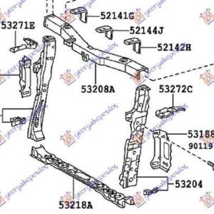 088300478 Toyota Corolla Sedan 2007-2011 | Βάση Μετώπης Δεξιά