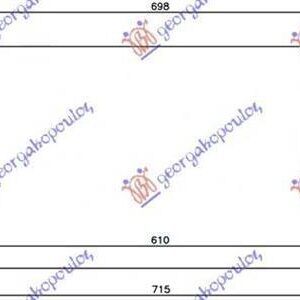 075606210 Peugeot 406 Sedan 1996-2005 | Ψυγείο Intercooler