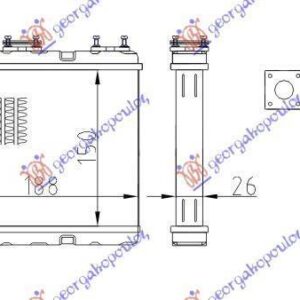 015906500 Nissan Almera Liftback 1998-2000 | Ψυγείο Καλοριφέρ