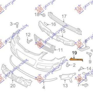 078004287 Hyundai i30 Hatchback/Estate 2007-2012 | Βάση Προφυλακτήρα Εμπρός Αριστερή