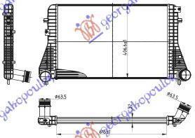 028106220 Seat Leon 2005-2013 | Ψυγείο Intercooler Βενζίνη/Πετρέλαιο