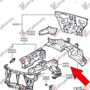 069600902 Hyundai Accent Liftback 1997-1999 | Σασί Εμπρός Αριστερό