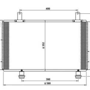 014106400 Fiat Sedici 2006-2014 | Ψυγείο A/C Βενζίνη/Πετρέλαιο