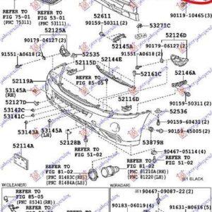 084403830 Lexus RX 330/350/400 2003-2009 | Τραβέρσα Προφυλακτήρα Εμπρός