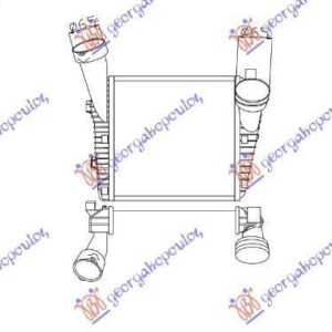 084506202 VW Touareg 2003-2010 | Ψυγείο Intercooler Αριστερό