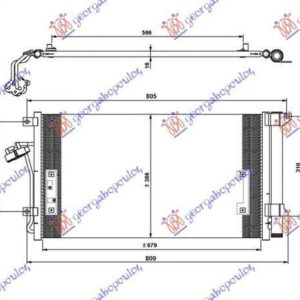 069106400 Audi Q7 2006-2009 | Ψυγείο A/C Βενζίνη/Πετρέλαιο