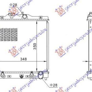 016306330 Honda Civic Hatchback 1999-2000 | Ψυγείο Νερού