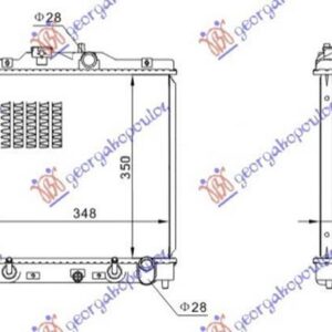 011506335 Honda Civic Liftback 1996-1999 | Ψυγείο Νερού