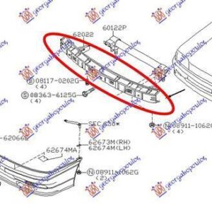 086203840 Nissan Primera 1990-1996 | Τραβέρσα Προφυλακτήρα Εμπρός