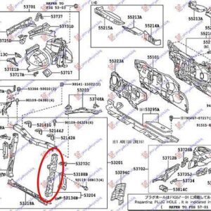 088300472 Toyota Corolla Sedan 2007-2011 | Λαμαρίνα Μετώπης Αριστερή