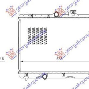 043106300 Toyota Corolla Hachtback/Liftback 1997-1999 | Ψυγείο Νερού