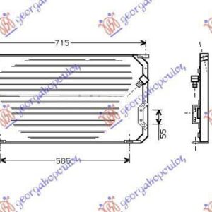 080606410 Toyota Corolla Hatchback 1992-1996 | Ψυγείο A/C