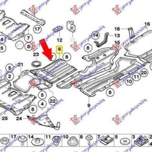 162000840 BMW X6 2008-2014 | Ποδιά Μηχανής