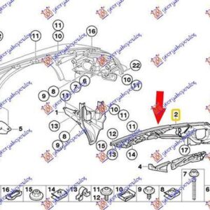 162004311 BMW X6 2008-2014 | Βάση Φτερού Εμπρός Δεξιά