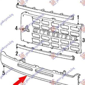 097700260 Mitsubishi Pajero 1983-1992 | Ποδιά Εμπρός