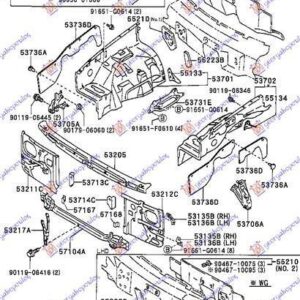 098600220 Toyota Hilux 2WD 1989-1994 | Μετώπη Εμπρός