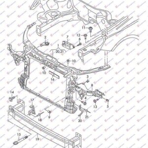 127000225 Audi A1 2010-2014 | Μετώπη Εμπρός