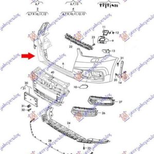 127103620 Audi A1 2014-2018 | Προφυλακτήρας Εμπρός