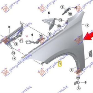 150300652 BMW X1 2019-2022 | Φτερό Εμπρός Αριστερό