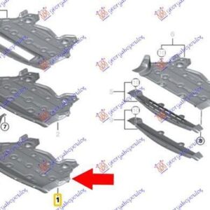 162100830 BMW X6 2014-2019 | Ποδιά Μηχανής