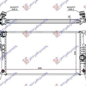 154406330 BMW 3 Series Gran Turismo 2012-2020 | Ψυγείο Νερού