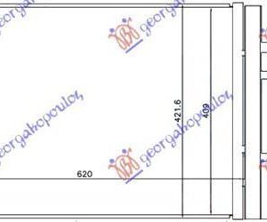 153006410 BMW X3 2011-2014 | Ψυγείο A/C