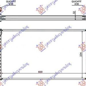 154106310 BMW 3 Series Sedan/Touring 2012-2014 | Ψυγείο Νερού