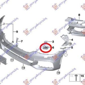 160205024 BMW 5 Series 2016-2020 | Βάση Κάλυμμα Πιτσιλίθρας Αριστερή