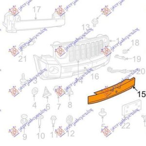 175004900 Jeep Patriot 2007-2016 | Αντιθορυβικό Προφυλακτήρα Εμπρός