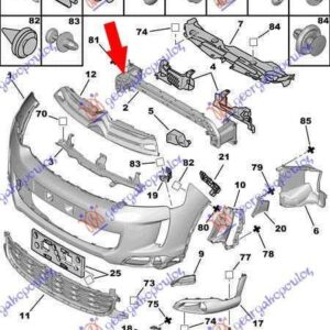 201103840 Citroen C4 Air Cross 2012-2015 | Τραβέρσα Προφυλακτήρα Εμπρός