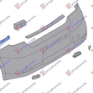 675604302 Renault Symbol 2013-2017 | Βάση Προφυλακτήρα Πίσω Αριστερή