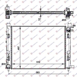 672006340 Renault Captur 2013-2017 | Ψυγείο Νερού Βενζίνη/Πετρέλαιο