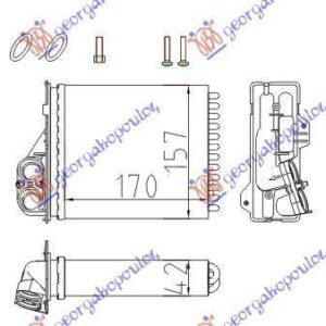 036706500 Dacia Logan-MCV/Express-Pick-up 2005-2012 | Ψυγείο Καλοριφέρ