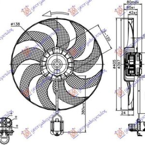 600106440 Opel Astra 3θυρο/GTC 2011- | Βεντιλατέρ