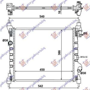 236106300 Chevrolet Spark 2013- | Ψυγείο Νερού