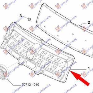 296104545 Fiat Strada 2012- | Μάσκα