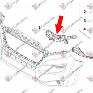 637004286 Peugeot Boxer 2014- | Βάση Προφυλακτήρα Εμπρός Δεξιά